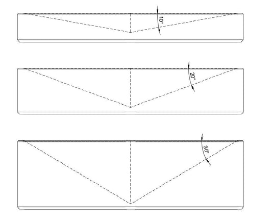 Pentagon Stained Glass Soldering Jig: 10/20/30 Degree Fixture