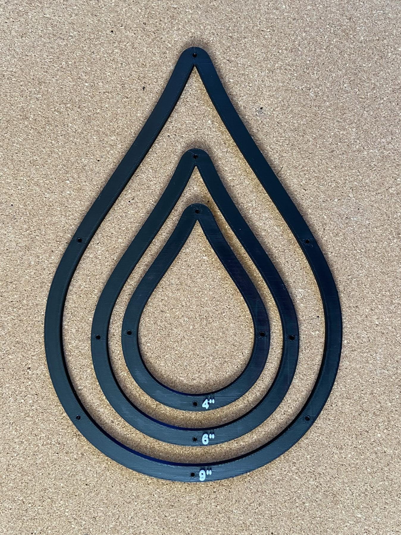 Teardrop Stained Glass Soldering Jig: Layout Frame Set