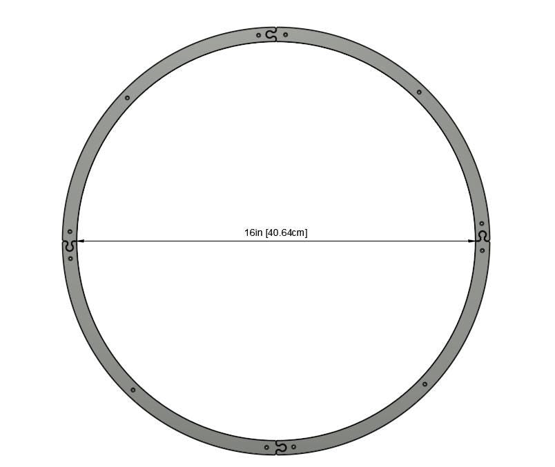 16" Stained Glass Soldering Jig: Circle Layout Frame Fixture