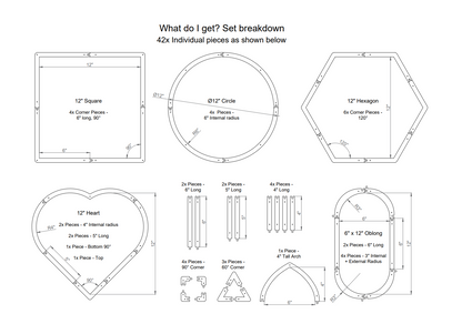 Jigsaw Layout frame - modular stained glass jig