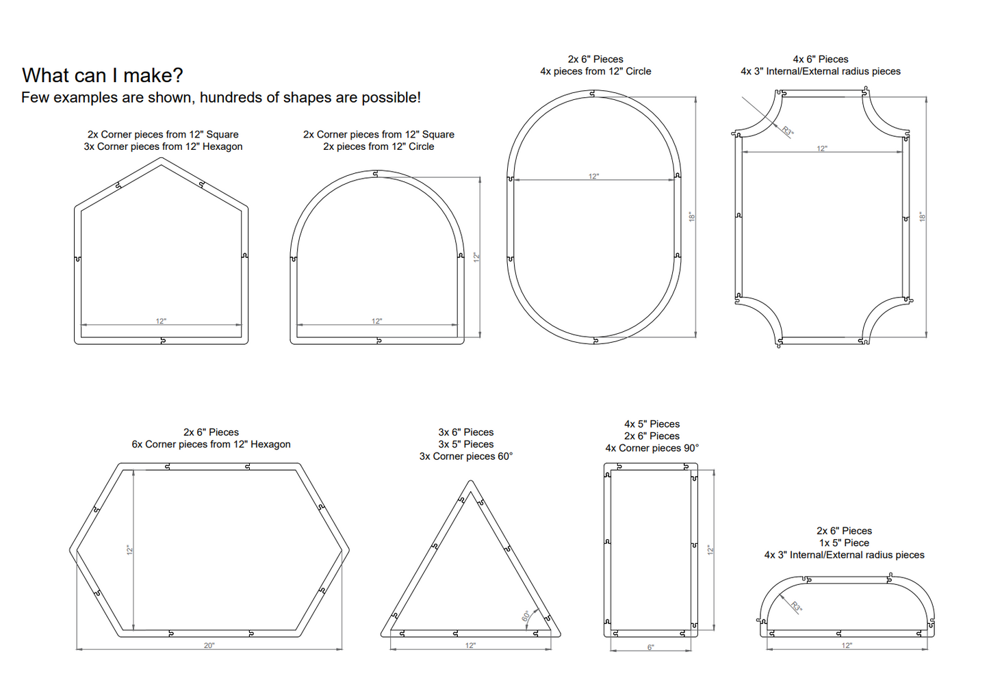 Jigsaw Layout frame - modular stained glass jig