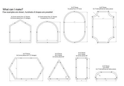 Jigsaw Layout frame - modular stained glass jig