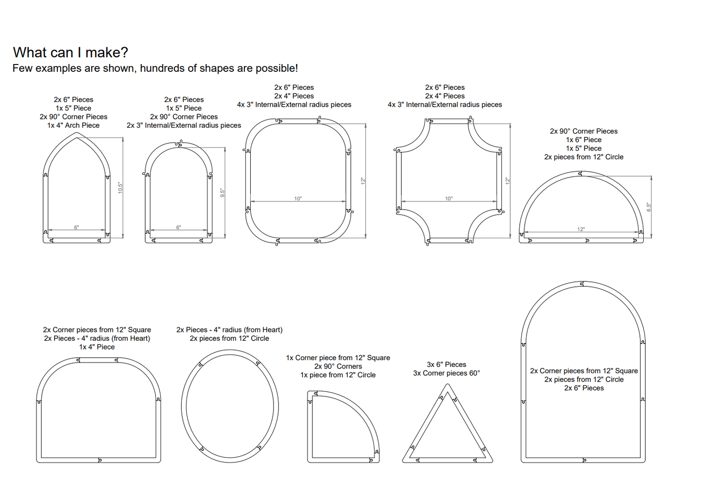 Jigsaw Layout frame - modular stained glass jig