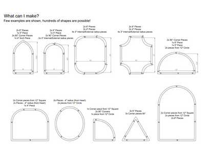 Jigsaw Layout frame - modular stained glass jig