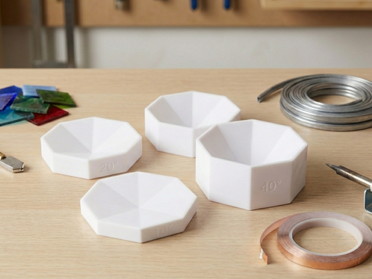 Octagon Stained Glass Soldering Jig - 8 Petal Succulent Jigs