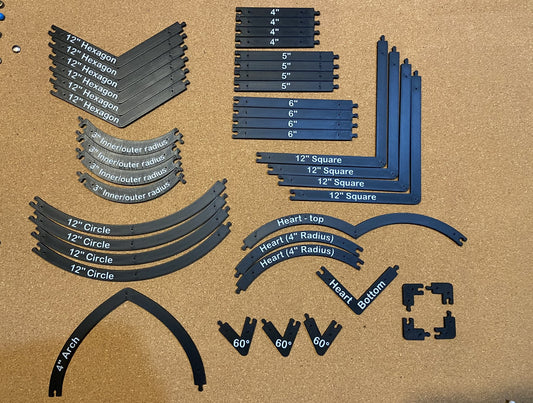 Jigsaw Layout frame - modular stained glass jig