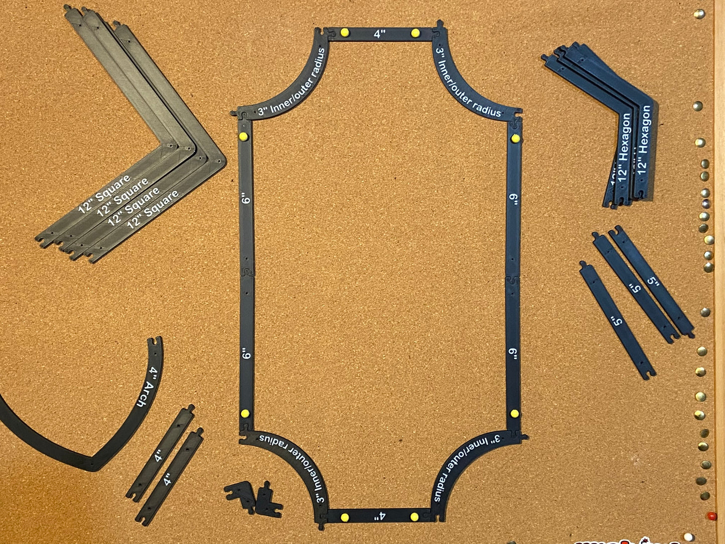 Jigsaw Layout frame - modular stained glass jig