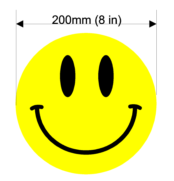UV Reactive smiley clock