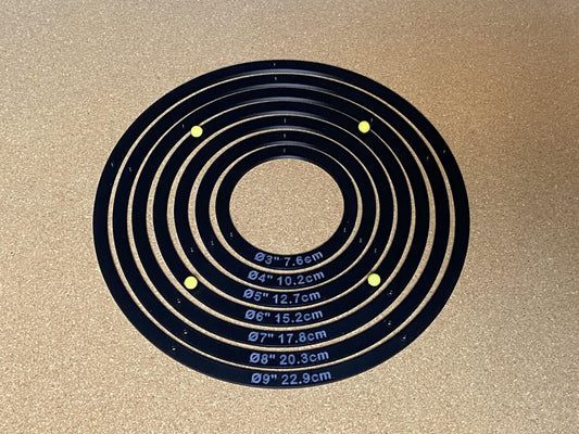 Circle Stained Glass Soldering Jig Fixture Set