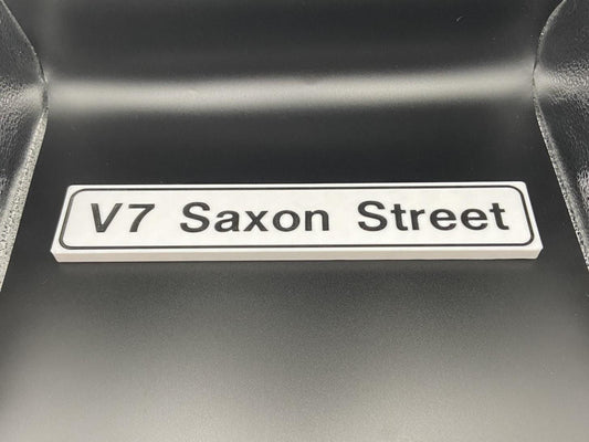 V7 Saxon Street Sign Gift For Ravers Old School Sanctuary Rave Milton Keynes 90's