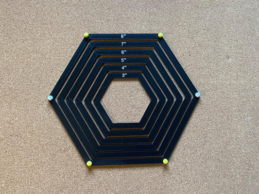 Hexagon jig for stained glass Hexagonal frame glass artist tool solder stained glass pattern frame jig