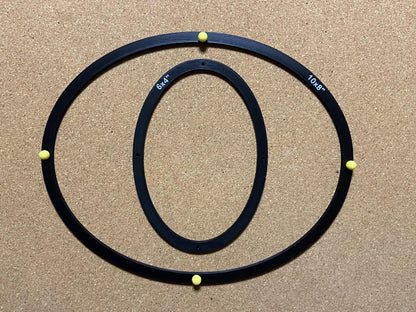 Oval Stained Glass Soldering Jig: 6-Piece Layout Frame Set