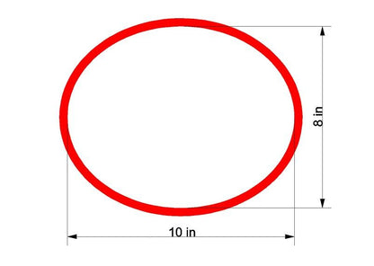 Oval Stained Glass Soldering Jig: 6-Piece Layout Frame Set