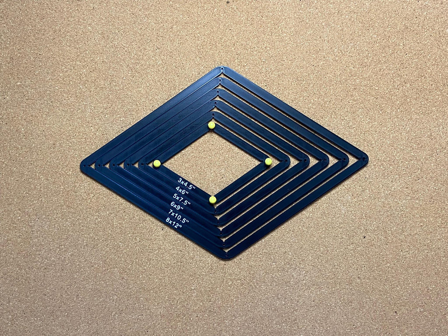 Stained Glass Soldering Jig: Diamond Layout Frame - Handcraft Tool