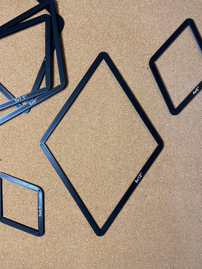 Stained Glass Soldering Jig: Diamond Layout Frame - Handcraft Tool