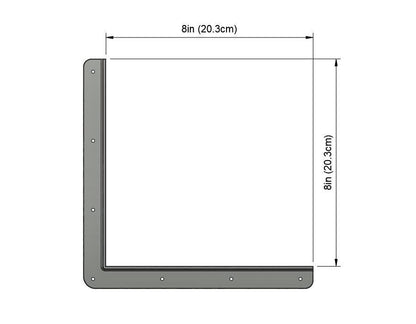 Square Corner Jig: 8x8" Stained Glass Soldering Fixture