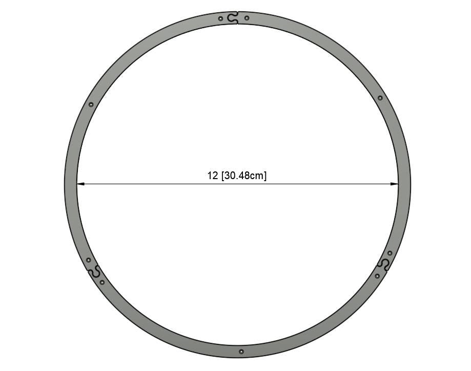 12" Stained Glass Soldering Jig: Circle Layout Frame