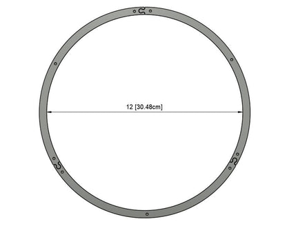 12" Stained Glass Soldering Jig: Circle Layout Frame