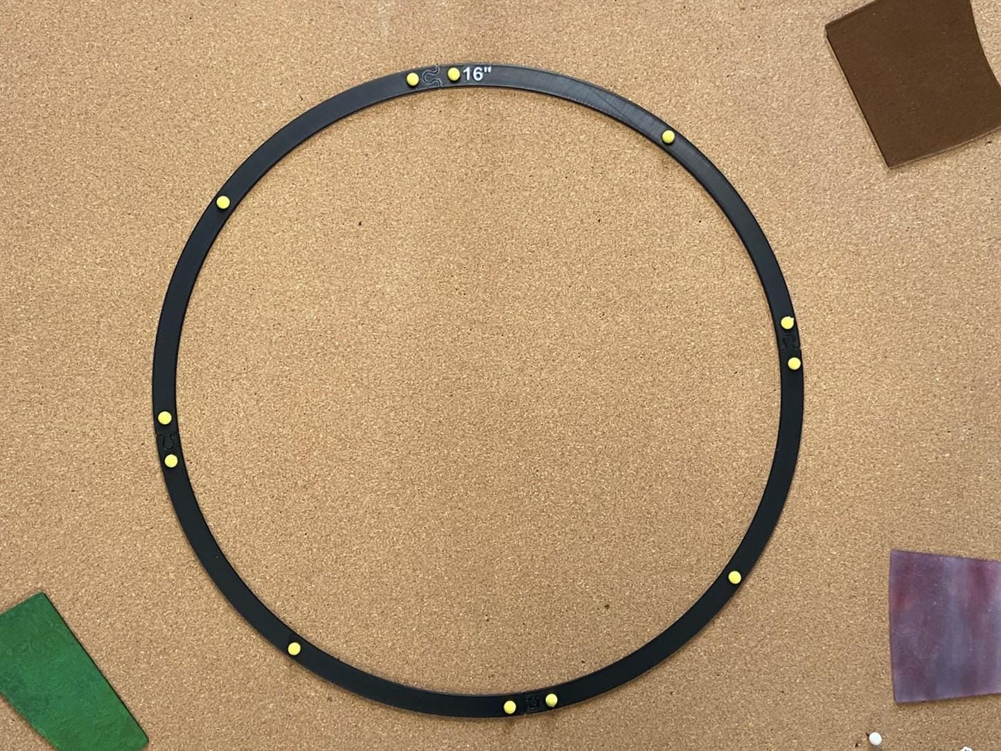 16" Stained Glass Soldering Jig: Circle Layout Frame Fixture