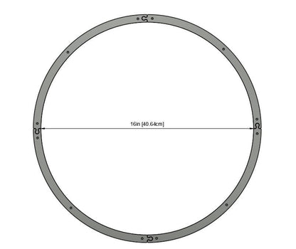 16" Stained Glass Soldering Jig: Circle Layout Frame Fixture