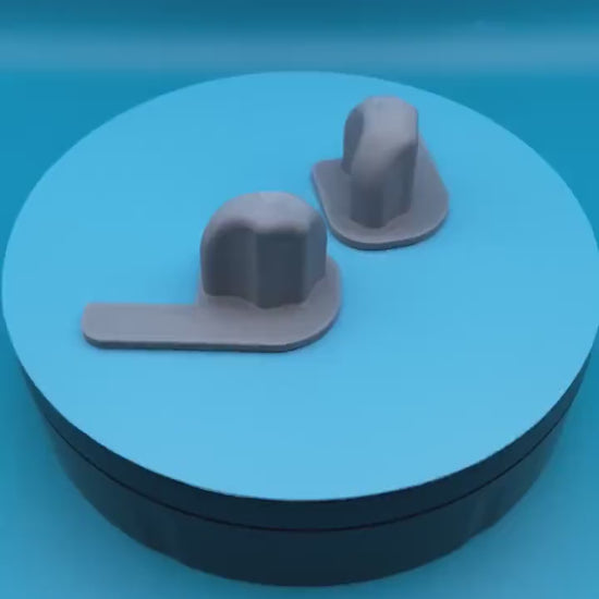 Stained Glass Grinder Puck Set: 90 Degree Finger Guard